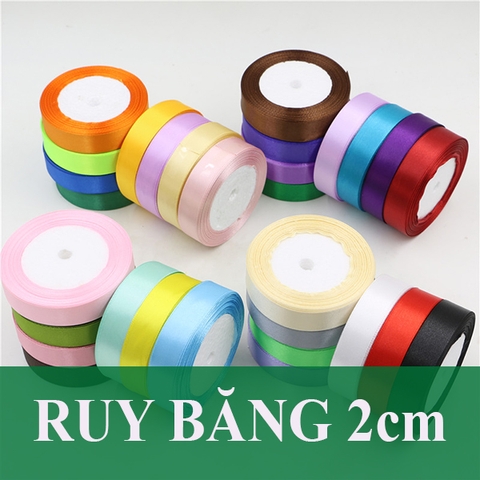 Ruy băng vải bóng (bản rộng 2cm, dài 20 mét) - 01 cuộn_RB08