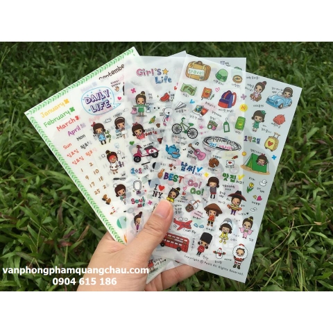 Sticker Nara trang trí đồ handmade_S07