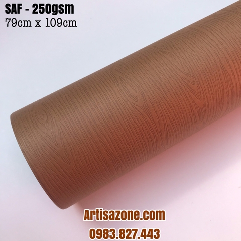 Giấy mỹ thuật vân gỗ, kích thước 79cm x 109cm (định lượng 250GSM) - Set 04 tờ_ GHM53