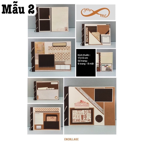 Album ảnh dán mini - Scrapbook handmade 02_ABOR162