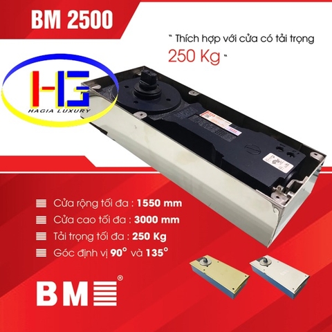 Bản lề sàn BM 280kg, mã BM 2500