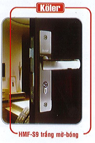 Khóa tay gạt Koler HMF-S9 trắng mờ bóng