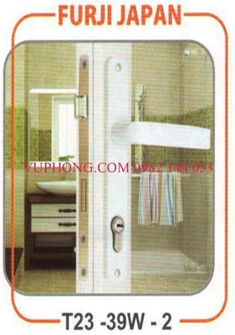 Khóa tay gạt hợp kim nhôm kính FURJI T23-39W-2