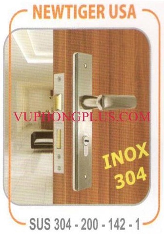 Khóa gạt inox cửa phòng Newtiger SUS 304-200-142-1