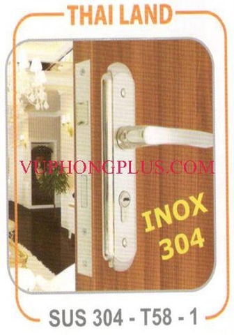 Khóa tay gạt inox cửa phòng Thai Land SUS 304-T58-1