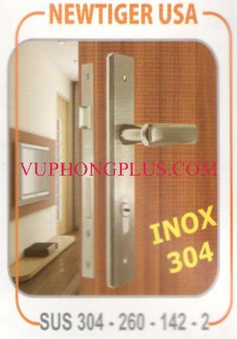 Khóa tay gạt Inox Newtiger SUS 304-260-142-2