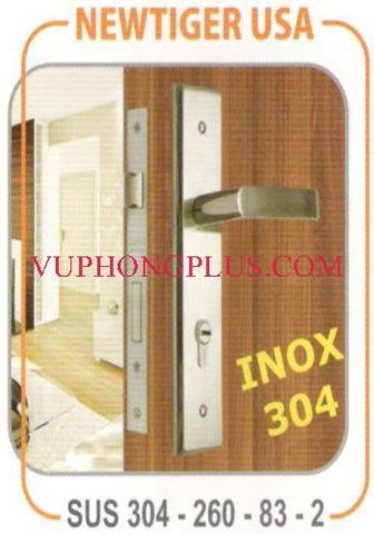 Khóa tay gạt Inox Newtiger SUS 304-260-83-2