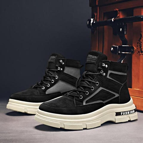 Giày Boot Nam NON Đế Cao 2 màu mẫu mới kiểu dáng thời trang của năm GN454