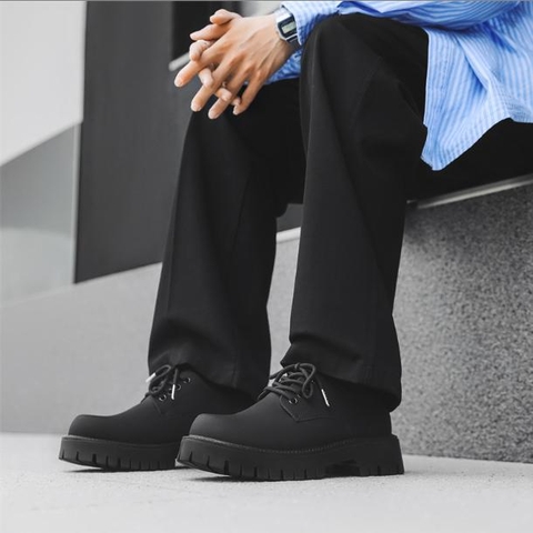 Giày Boot Nam Cổ Thấp Da Mờ Mẫu Mới Phong Cách Sang Trọng Gn474 (Có size to 45-46)