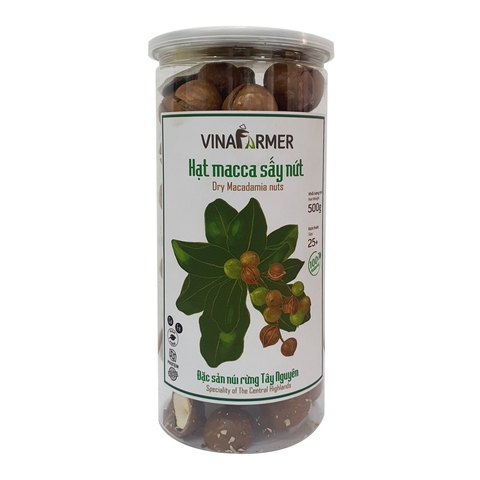 Hạt macca sấy nứt Vinafarmer 500g