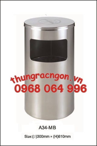 Thùng rác inox A34-MB