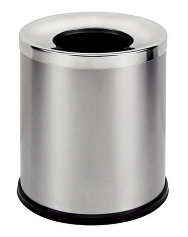 Thùng rác inox nắp lỗ tròn rất đẹp A36-M