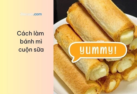 Cách làm bánh mì cuộn sữa thơm ngon bằng nồi chiên không dầu