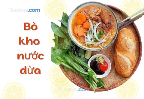 Cách nấu bò kho nước dừa ngon cực phẩm