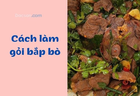 Cách làm gỏi bắp bò lai rai ngày cuối tuần