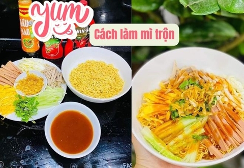 Công thức mì trộn phiên bản siêu cuốn tại nhà