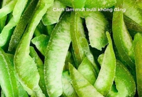 Cách làm mứt bưởi ngon không đắng