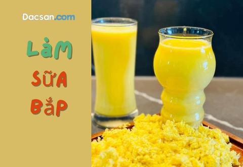 Làm sữa bắp bằng máy ép chậm vị ngon mê hoặc