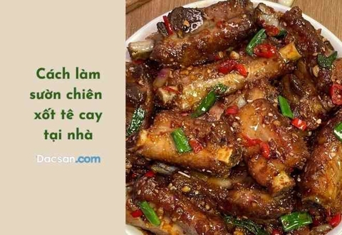 Cách làm sườn chiên xốt tê cay ăn ngon quên sầu