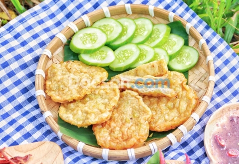 Cách làm chả cốm ăn bún đậu