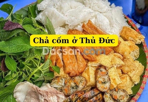 Chả cốm ở Thủ Đức, loại chuyên dùng cho các quán bún đậu mắm tôm