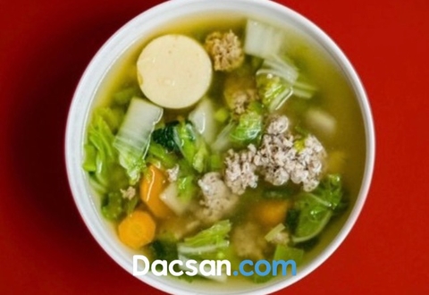 Nấu chả sụn cùng canh cải bẹ xanh - Món ngon hấp dẫn, tăng cường sức khỏe trong mùa dịch
