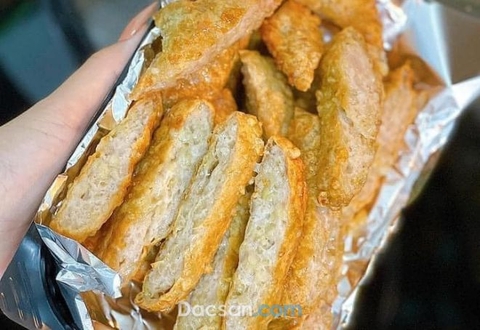 Chiên chả cốm bằng nồi chiên không dầu nhanh gọn trong vài phút