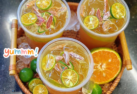 Công thức trà tắc cam xí muội thơm ngon, cuốn hút