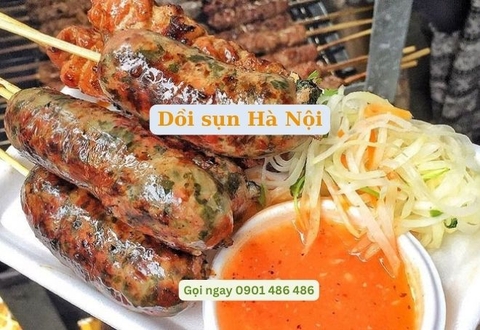 Dồi sụn non – Đặc sản Hà Nội ăn là nghiền