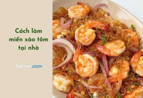 Miến xào tôm hành tây thơm ngon lạ miệng