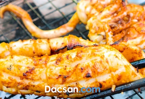 Cách làm mực một nắng nướng muối ớt cay ngon