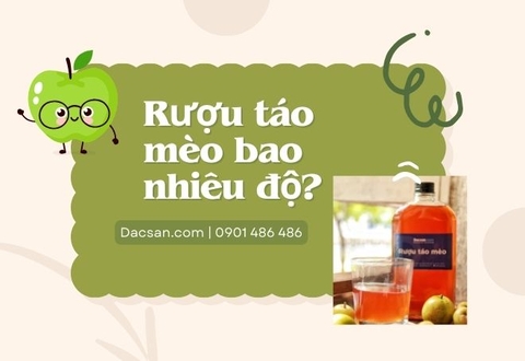 Rượu táo mèo bao nhiêu độ?