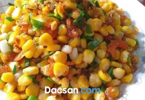 BẮP XÀO TÔM KHÔ HẤP DẪN MỌI THỰC KHÁCH