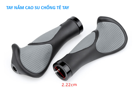 Tay nắm cao su xe đạp chống tê mỏi