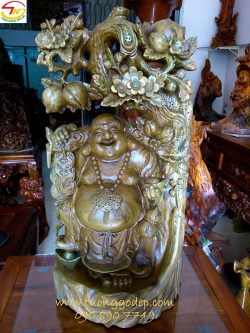Phật Di Lặc (Tượng gỗ bách xanh - PL254)