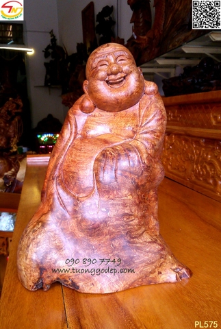 Phật Di Lặc gỗ nu hương (PL575)