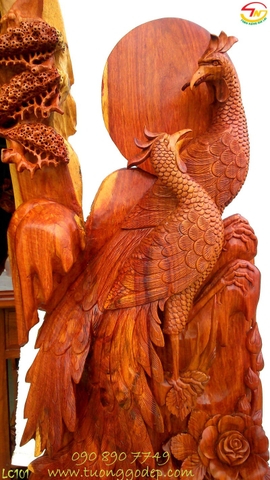 Chim Công bằng gỗ (LC101)