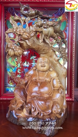 Tượng Phật Di Lặc gỗ ngọc am - PL761