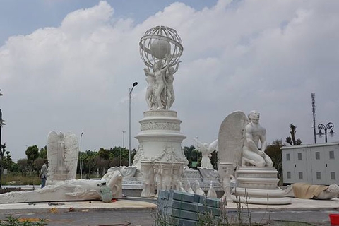 Quá trình lắp tượng ở Ninh Hiệp