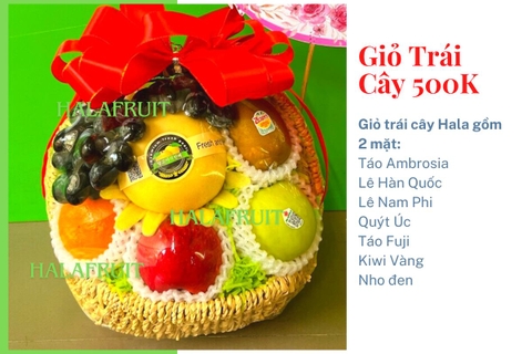 Giỏ hoa quả 500k Mã Hl5052