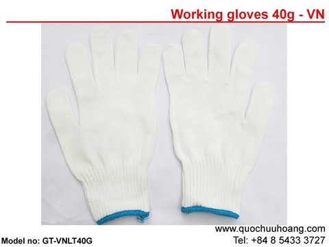 Găng tay len trắng 40gr – Việt Nam Găng tay len trắng 40gr – Việt Nam