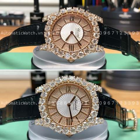 Full Service Chopard 18k Rose gold Diamond trị giá 1ty5 Tình trạng: sai số nhiều -21s/ngày