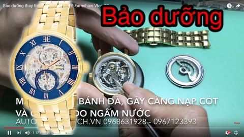 Bảo dưỡng thay thế linh kiện đồng hồ Earnshaw chính hãng