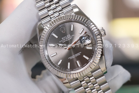 Đồng Hồ Rolex Datejust 41mm Gray Dial Steel Jubilee