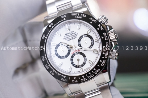 Đồng hồ Rolex Daytona Oyster Mặt Trắng Replica 116500 phiên bản 2020