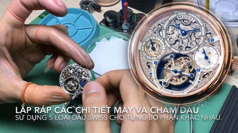 Lau dầu breguet tourbillon dịch vụ sửa chữa đồng hồ tự đồng