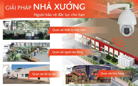 Lắp đặt camera quan sát cho nhà máy xí nghiệp