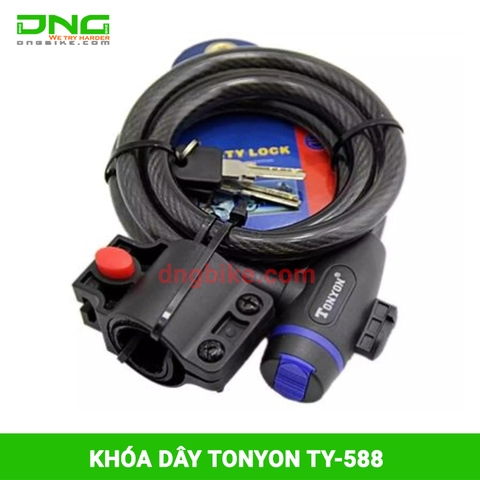 Khóa dây xe đạp có chìa TONYON TY-588