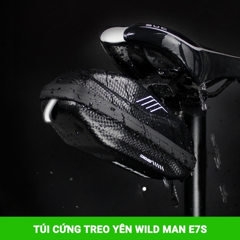 Túi treo yên xe đạp chống nước WILD MAN E7S - Hộp cứng