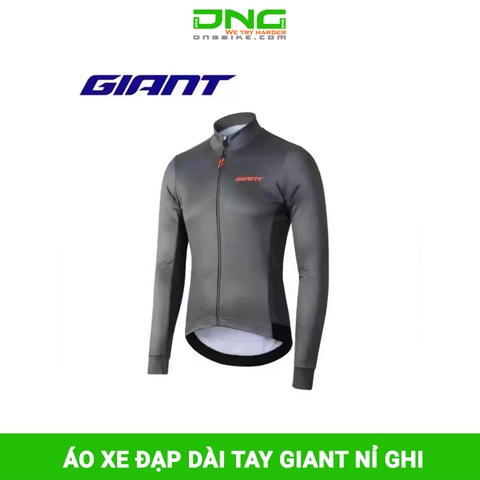 Áo đạp xe dài tay GIANT NỈ ấm mùa đông